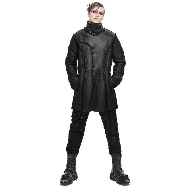 DEVIL FASHION Manteau ‘Dark Waste’ Noir magasin en ligne france 3