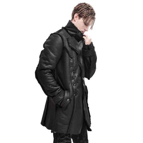 DEVIL FASHION Manteau ‘Dark Waste’ Noir magasin en ligne france 5