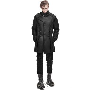 DEVIL FASHION Manteau ‘Dark Waste’ Noir magasin en ligne france 27