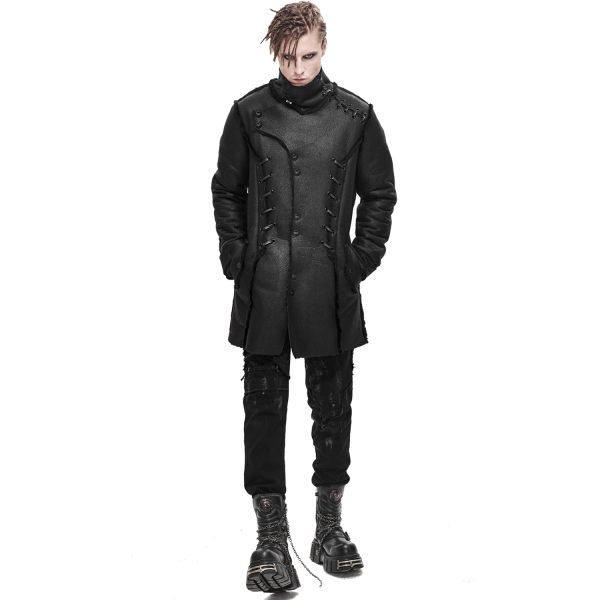 DEVIL FASHION Manteau ‘Dark Waste’ Noir magasin en ligne france 7