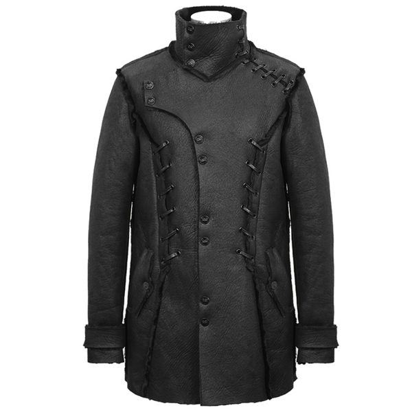 DEVIL FASHION Manteau ‘Dark Waste’ Noir magasin en ligne france 10