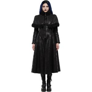 PUNK RAVE Manteau ‘Doriana’ Noir Retour Gratuit 23