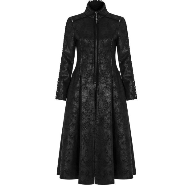 PUNK RAVE Manteau ‘Doriana’ Noir Retour Gratuit 13
