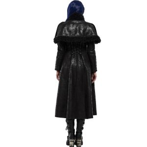 PUNK RAVE Manteau ‘Doriana’ Noir Retour Gratuit 25
