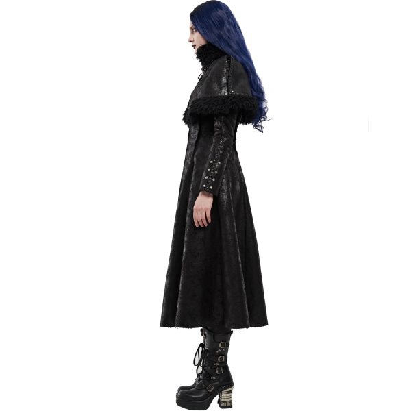 PUNK RAVE Manteau ‘Doriana’ Noir Retour Gratuit 5