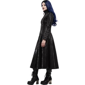 PUNK RAVE Manteau ‘Doriana’ Noir Retour Gratuit 33