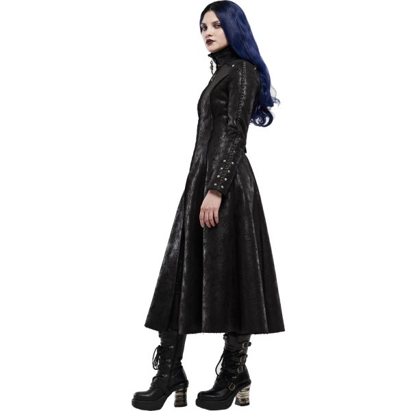 PUNK RAVE Manteau ‘Doriana’ Noir Retour Gratuit 8
