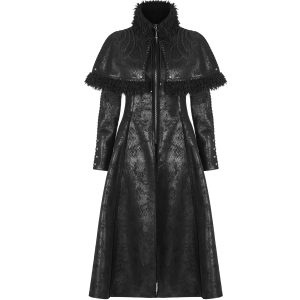 PUNK RAVE Manteau ‘Doriana’ Noir Retour Gratuit 37