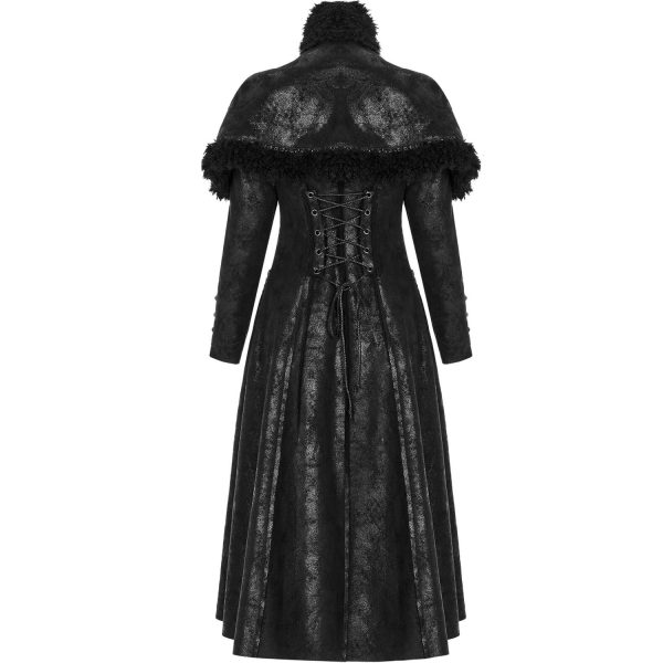 PUNK RAVE Manteau ‘Doriana’ Noir Retour Gratuit 11