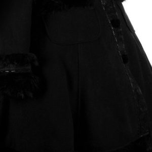 Pyon Pyon Manteau Gothic Lolita à Capuche ‘Dolly’ Noir à prix très bas 34