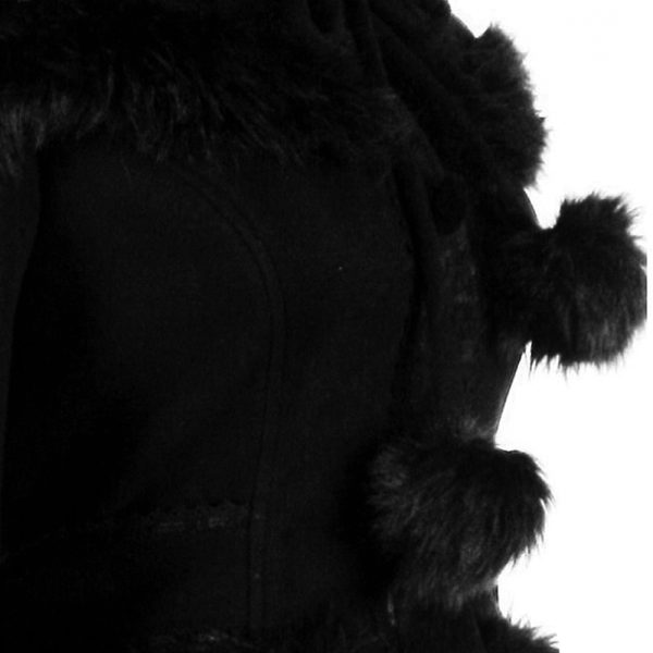 Pyon Pyon Manteau Gothic Lolita à Capuche ‘Dolly’ Noir à prix très bas 11