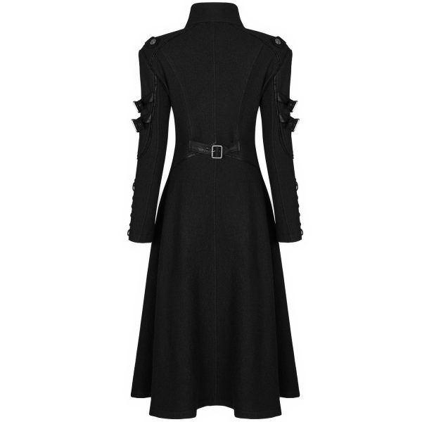 PUNK RAVE Manteau Gothique ‘Bellona’ Noir Meilleur Service 13