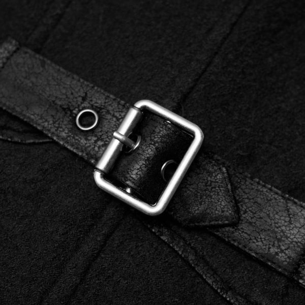 PUNK RAVE Manteau Gothique ‘Bellona’ Noir Meilleur Service 16