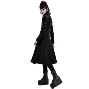 PUNK RAVE Manteau Gothique ‘Bellona’ Noir Meilleur Service 27