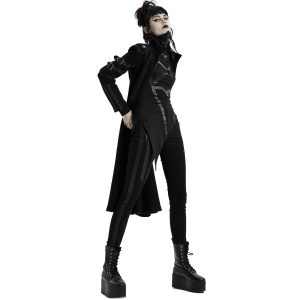 PUNK RAVE Manteau Gothique ‘Bellona’ Noir Meilleur Service 37
