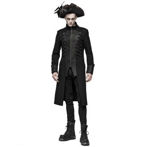 PUNK RAVE Manteau Gothique ‘Nautilus’ Noir Meilleur Prix 18