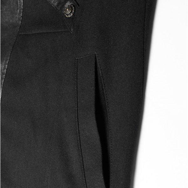 PUNK RAVE Manteau Gothique ‘Nautilus’ Noir Meilleur Prix 13