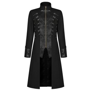 PUNK RAVE Manteau Gothique ‘Nautilus’ Noir Meilleur Prix 26