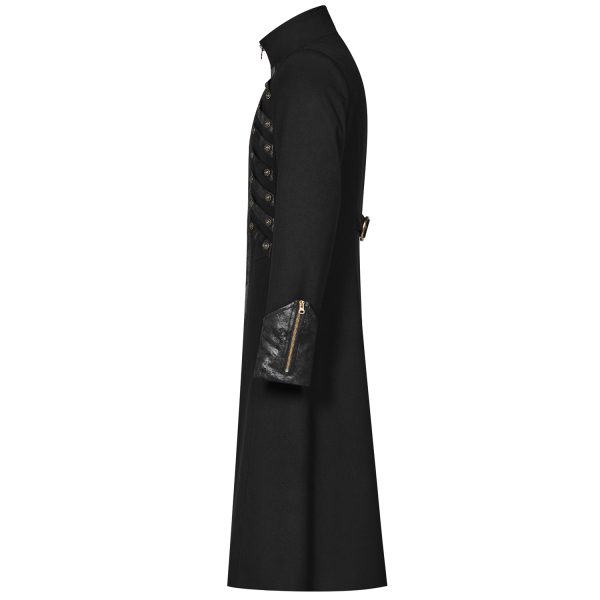 PUNK RAVE Manteau Gothique ‘Nautilus’ Noir Meilleur Prix 9
