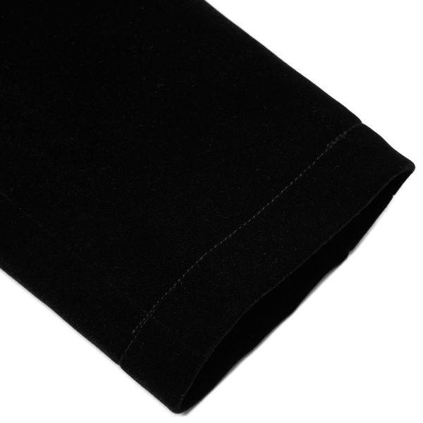 PUNK RAVE Manteau Mi-Long ‘Dark Doll’ En Velours Noir marque pas cher 20