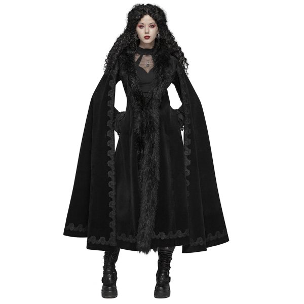 destockage PUNK RAVE Manteau ‘Royal Darkness’ Noir 3