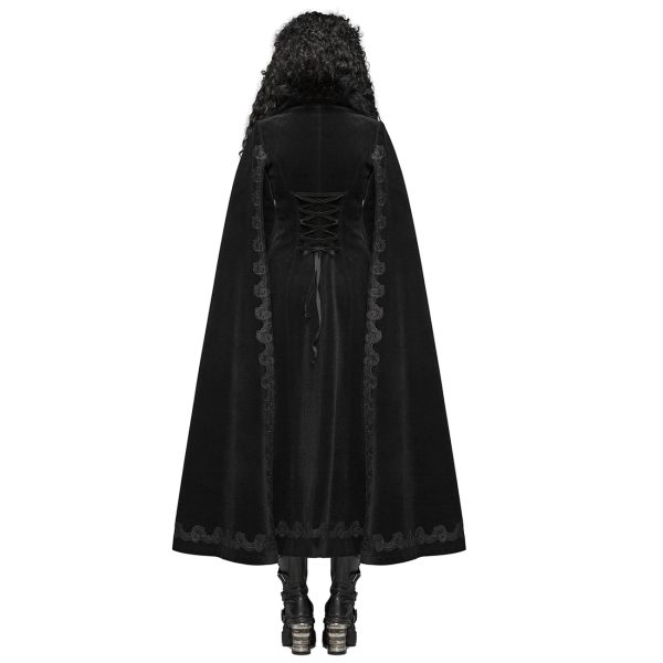 destockage PUNK RAVE Manteau ‘Royal Darkness’ Noir 4