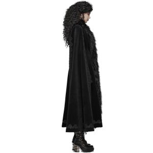 destockage PUNK RAVE Manteau ‘Royal Darkness’ Noir 22