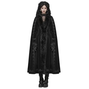 destockage PUNK RAVE Manteau ‘Royal Darkness’ Noir 24