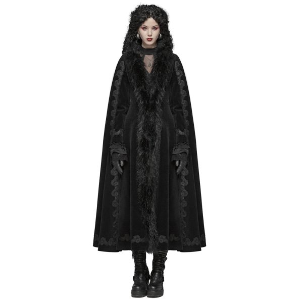 destockage PUNK RAVE Manteau ‘Royal Darkness’ Noir 6