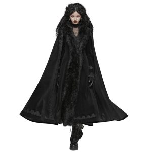 destockage PUNK RAVE Manteau ‘Royal Darkness’ Noir 26
