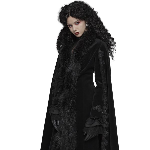 destockage PUNK RAVE Manteau ‘Royal Darkness’ Noir 8