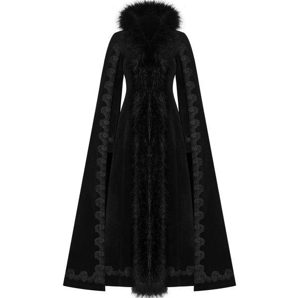 destockage PUNK RAVE Manteau ‘Royal Darkness’ Noir 9
