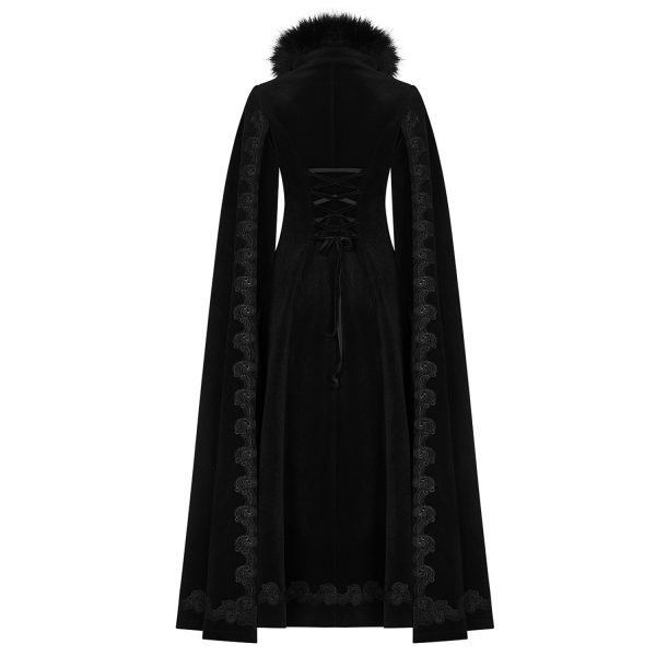 destockage PUNK RAVE Manteau ‘Royal Darkness’ Noir 10