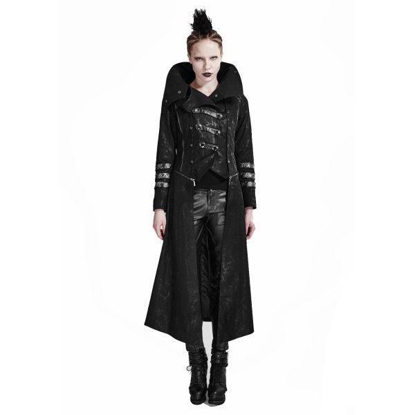 grande surprise PUNK RAVE Manteau-Veste à Capuche ‘Scorpio’ Pour Femmes Noir 3