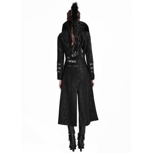 grande surprise PUNK RAVE Manteau-Veste à Capuche ‘Scorpio’ Pour Femmes Noir 26