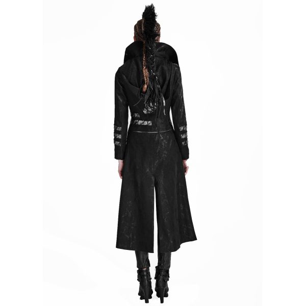 grande surprise PUNK RAVE Manteau-Veste à Capuche ‘Scorpio’ Pour Femmes Noir 4
