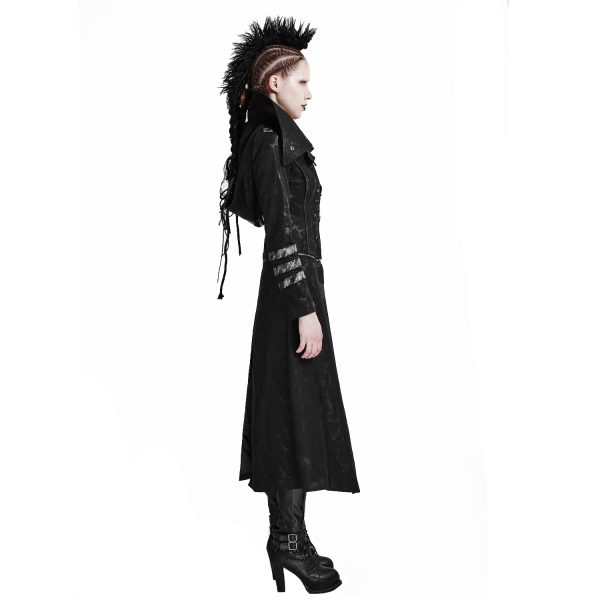 grande surprise PUNK RAVE Manteau-Veste à Capuche ‘Scorpio’ Pour Femmes Noir 5