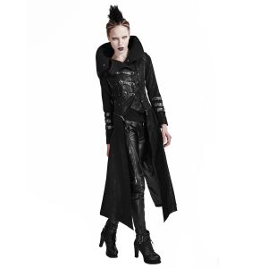 grande surprise PUNK RAVE Manteau-Veste à Capuche ‘Scorpio’ Pour Femmes Noir 30