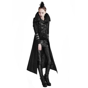 grande surprise PUNK RAVE Manteau-Veste à Capuche ‘Scorpio’ Pour Femmes Noir 32