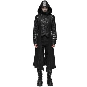 PUNK RAVE Manteau-Veste Pour Hommes à Capuche ‘Scorpio’ Noir achat pas cher 26