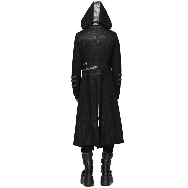 PUNK RAVE Manteau-Veste Pour Hommes à Capuche ‘Scorpio’ Noir achat pas cher 5