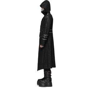 PUNK RAVE Manteau-Veste Pour Hommes à Capuche ‘Scorpio’ Noir achat pas cher 30