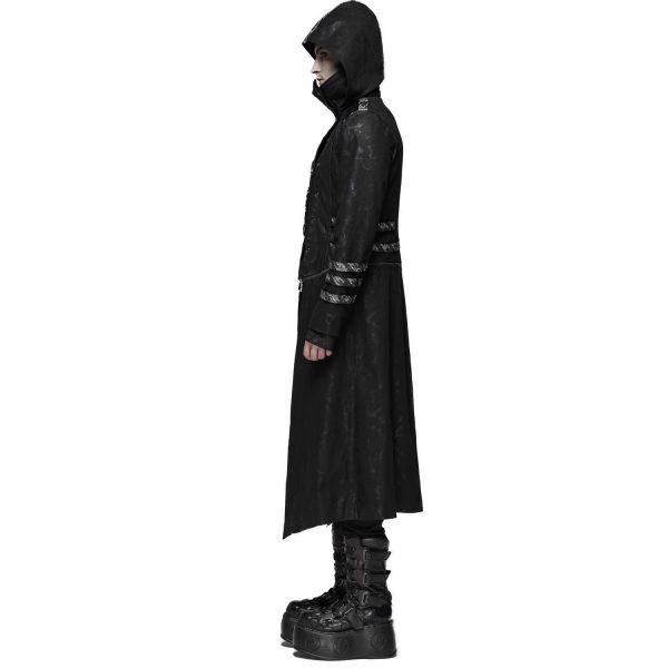 PUNK RAVE Manteau-Veste Pour Hommes à Capuche ‘Scorpio’ Noir achat pas cher 6
