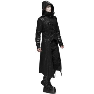 PUNK RAVE Manteau-Veste Pour Hommes à Capuche ‘Scorpio’ Noir achat pas cher 32