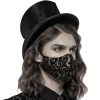 Prestation Et Rapide PUNK RAVE Masque ‘Alchemist’ En Jacquard Noir Et Or 50