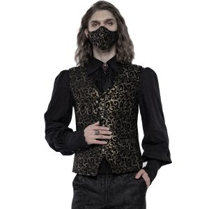 Prestation Et Rapide PUNK RAVE Masque ‘Alchemist’ En Jacquard Noir Et Or 19