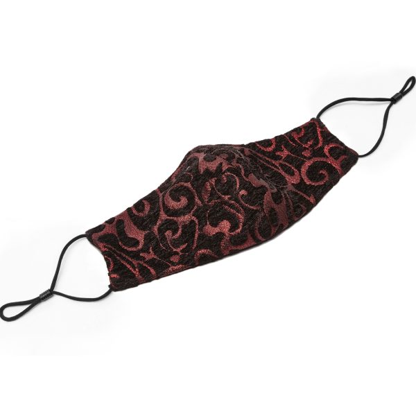 Livraison Standard/Rapide PUNK RAVE Masque ‘Alchemist’ En Jacquard Noir Et Rouge 3