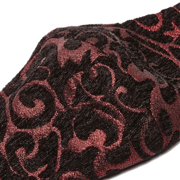 Livraison Standard/Rapide PUNK RAVE Masque ‘Alchemist’ En Jacquard Noir Et Rouge 10