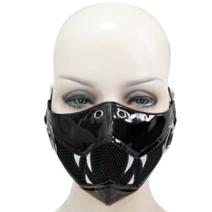 destockage DEVIL FASHION Masque ‘Beast Jaw’ Noir Et Blanc 17