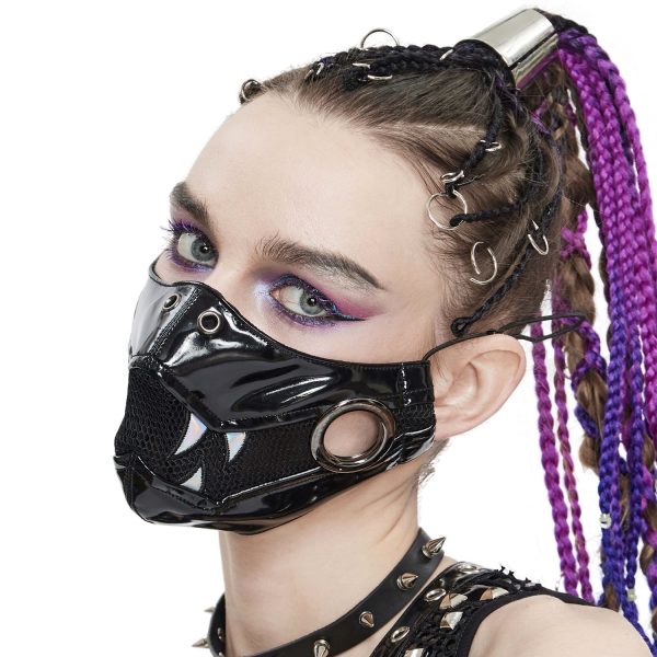 destockage DEVIL FASHION Masque ‘Beast Jaw’ Noir Et Blanc 7